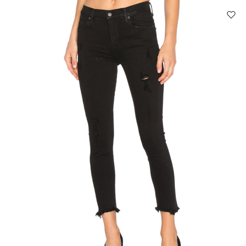 Agolde Sophie Crop High Rise Skinny